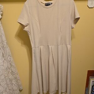 Only Soft Cream Mini Dress
